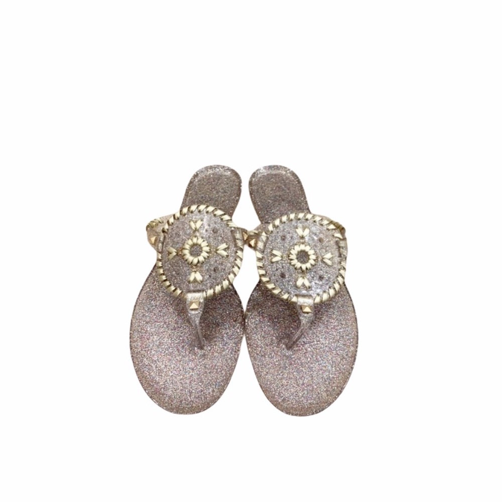 Jack Rogers Multicolor Glitter Sparkle Sandal
